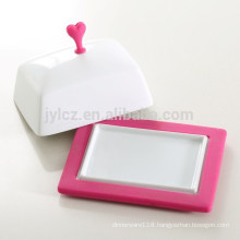 ceramic butter dish with non-slip silicone base